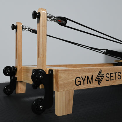 GymSets Oak Reformer Pilates Machine