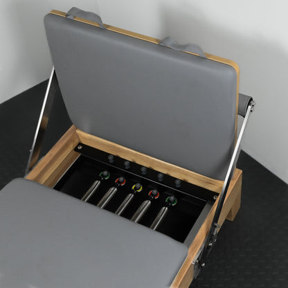 GymSets Oak Reformer Pilates Machine