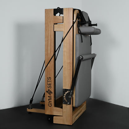 GymSets Oak Reformer Pilates Machine