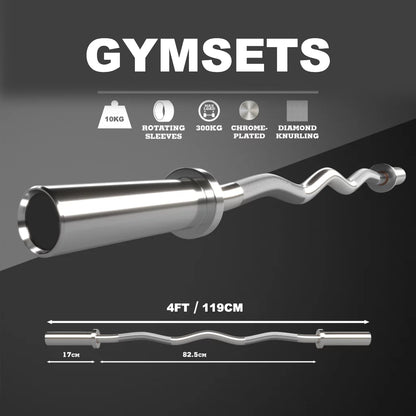 10kg Olympic EZ Weight Lifting Barbell