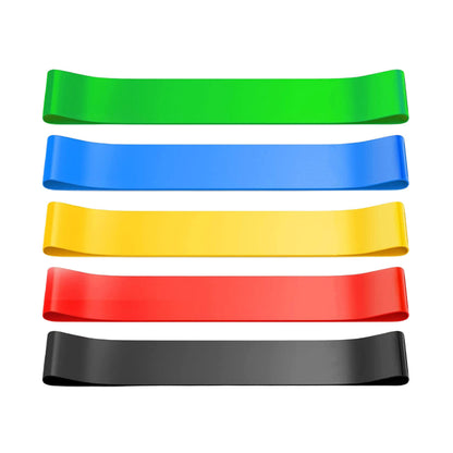 Portable Resistance Bands – 5 Light Bands For Travel & Fitness