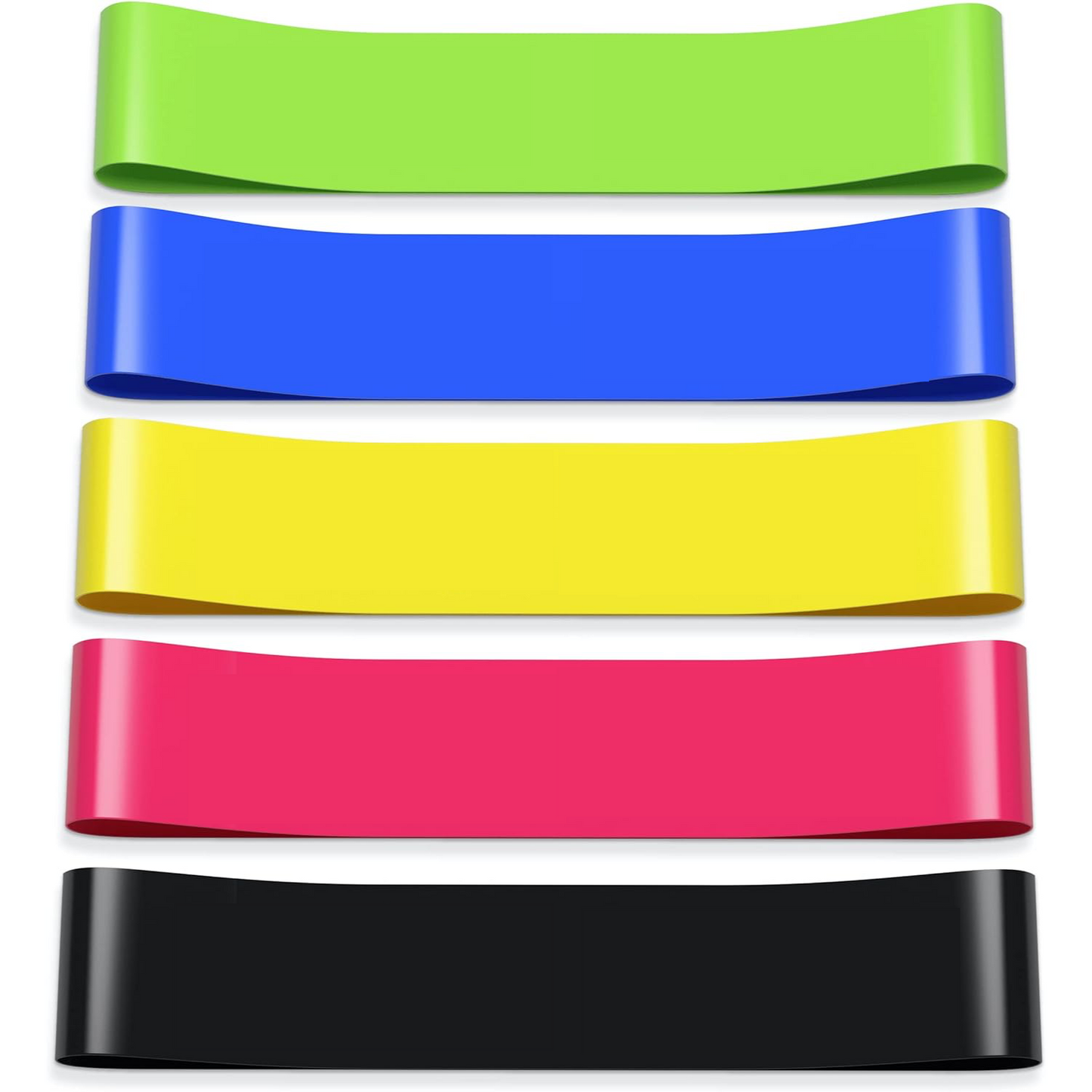 Portable Resistance Bands – 5 Light Bands For Travel & Fitness