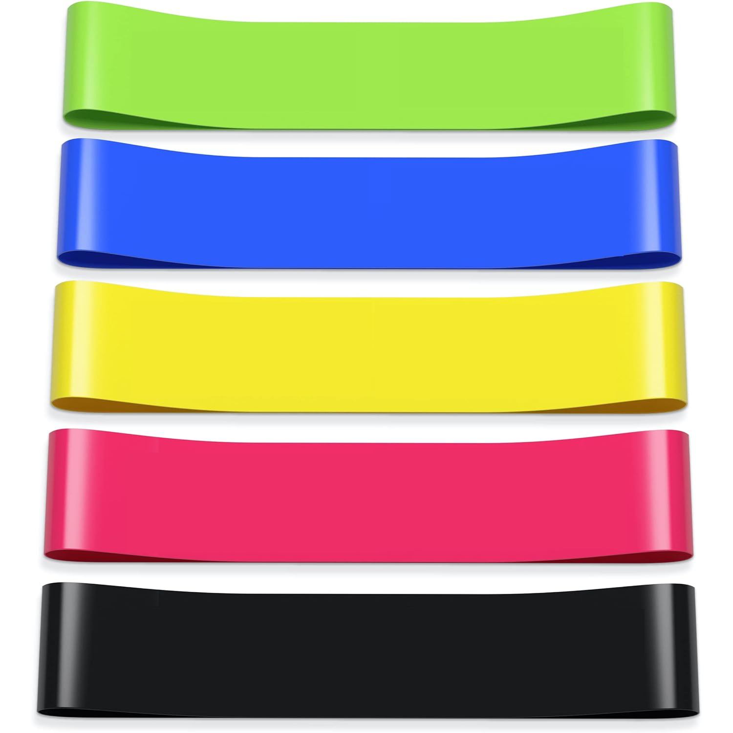 Portable Resistance Bands – 5 Light Bands For Travel & Fitness