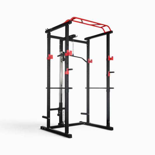 GymSets Power Cage with Cable Pulley