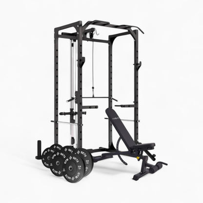 Power Rack Cage With Cable Machine System. Heavy-Duty Squat Equipment For Home And Commercial Gyms, Perfect For Full-Body Strength Training. Buy Now.