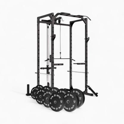 Power Rack Cage With Cable Machine System. Heavy-Duty Squat Equipment For Home And Commercial Gyms, Perfect For Full-Body Strength Training. Buy Now.