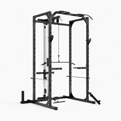 Power Rack Cage With Cable Machine System. Heavy-Duty Squat Equipment For Home And Commercial Gyms, Perfect For Full-Body Strength Training. Buy Now.