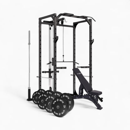 Power Rack Cage With Cable Machine System. Heavy-Duty Squat Equipment For Home And Commercial Gyms, Perfect For Full-Body Strength Training. Buy Now.