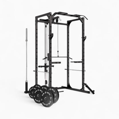 Power Rack Cage With Cable Machine System. Heavy-Duty Squat Equipment For Home And Commercial Gyms, Perfect For Full-Body Strength Training. Buy Now.