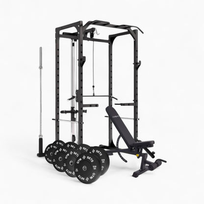 Power Rack Cage With Cable Machine System. Heavy-Duty Squat Equipment For Home And Commercial Gyms, Perfect For Full-Body Strength Training. Buy Now.