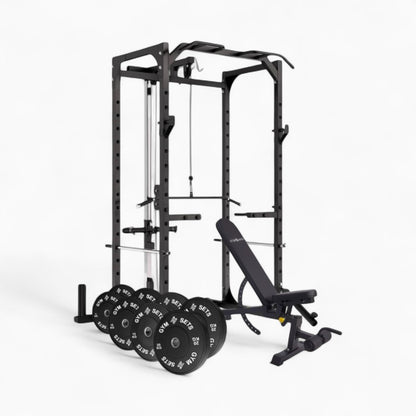 Power Rack Cage With Cable Machine System. Heavy-Duty Squat Equipment For Home And Commercial Gyms, Perfect For Full-Body Strength Training. Buy Now.