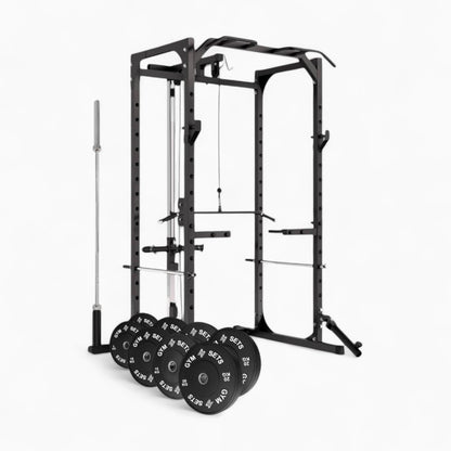 Power Rack Cage With Cable Machine System. Heavy-Duty Squat Equipment For Home And Commercial Gyms, Perfect For Full-Body Strength Training. Buy Now.