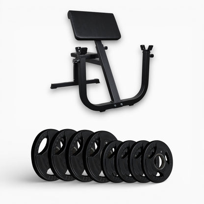 Adjustable Preacher Curl Bench