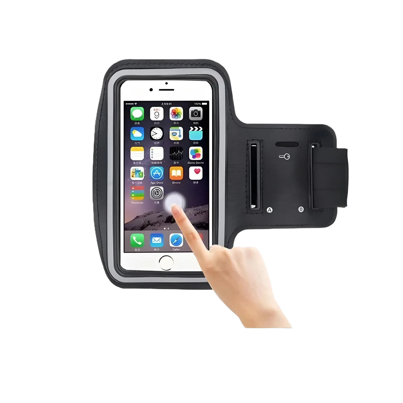 Running & Gym Armband Phone Holder – Sweatproof Adjustable Band 