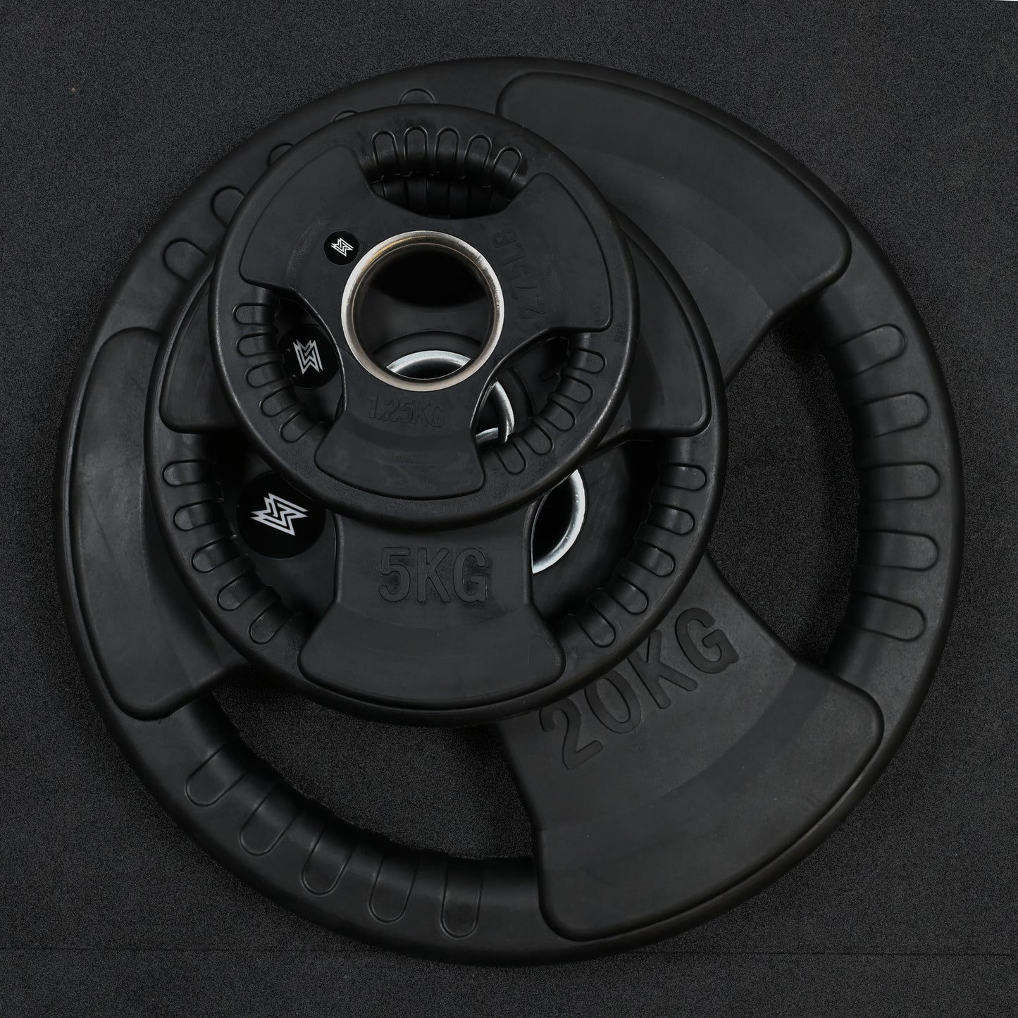 Tri-Grip Olympic Weight Plates