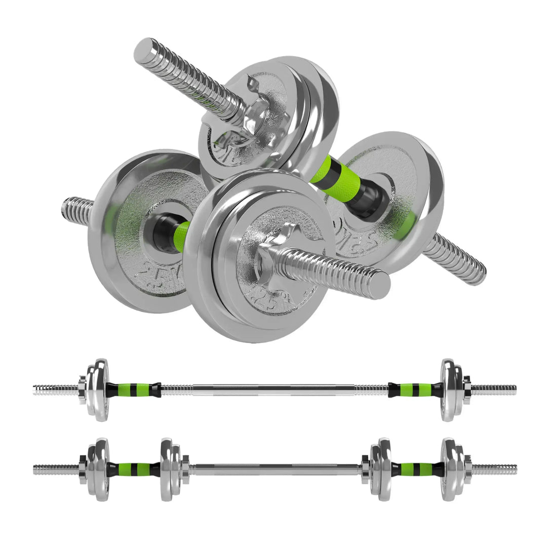 20kg Steel Adjustable Dumbbell Barbell Set