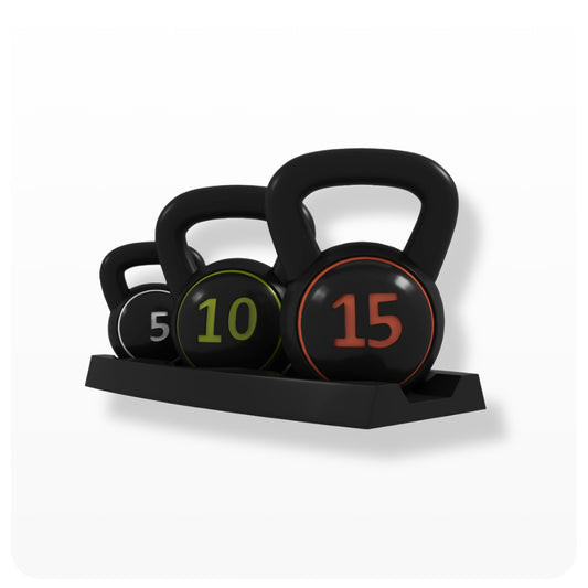 GymSets 3 Piece Kettlebell Set