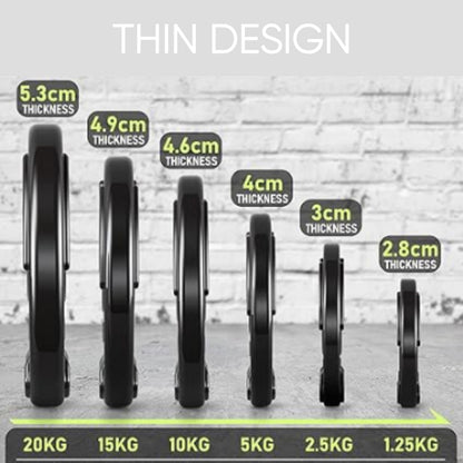 Tri-Grip Olympic Weight Plates