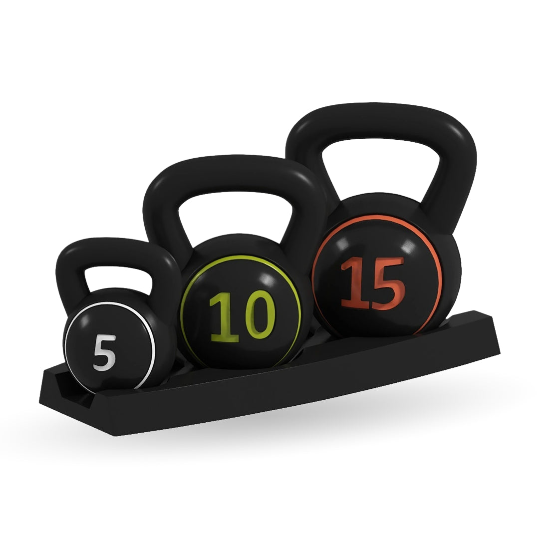 GymSets 3 Piece Kettlebell Set