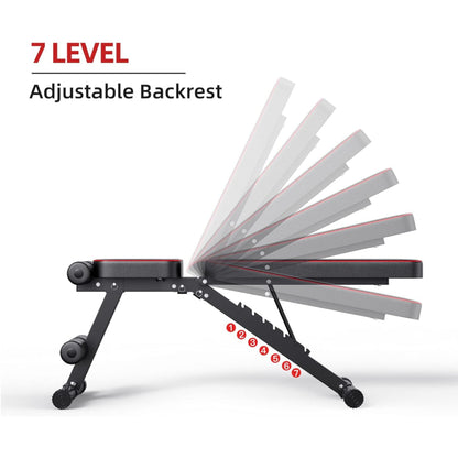 Adjustable & Foldable Weight Bench