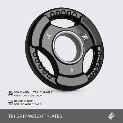 Tri-Grip Olympic Weight Plates