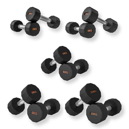 Double Hex Dumbbell Pairs