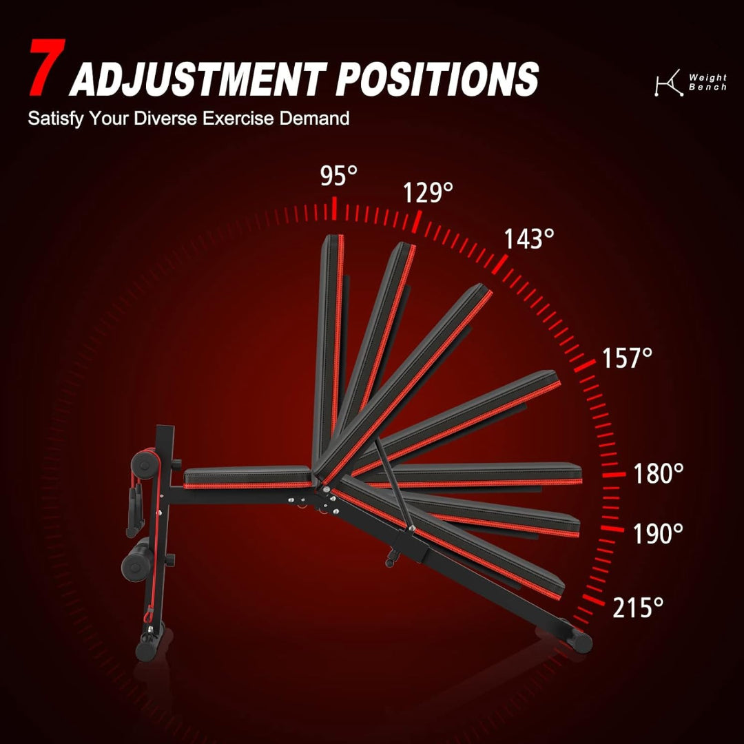 Adjustable & Foldable Weight Bench