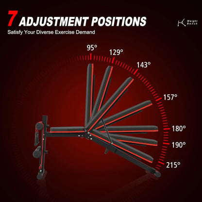 Adjustable & Foldable Weight Bench