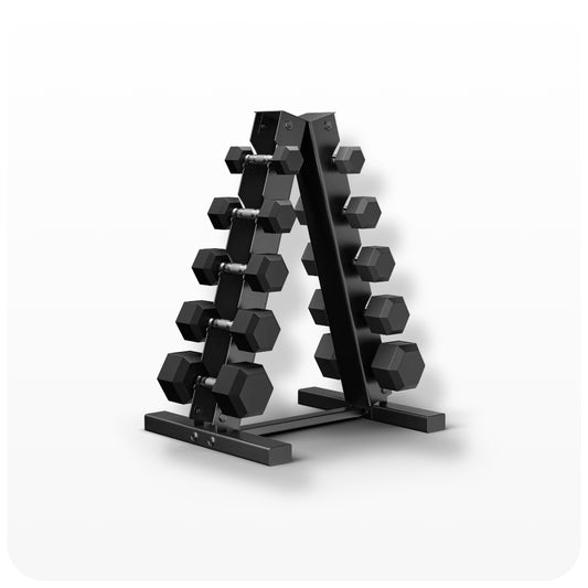 Dumbbell Rack Tree with Dumbbells 2.5-12.5kg Home Gym Set Pair Weights