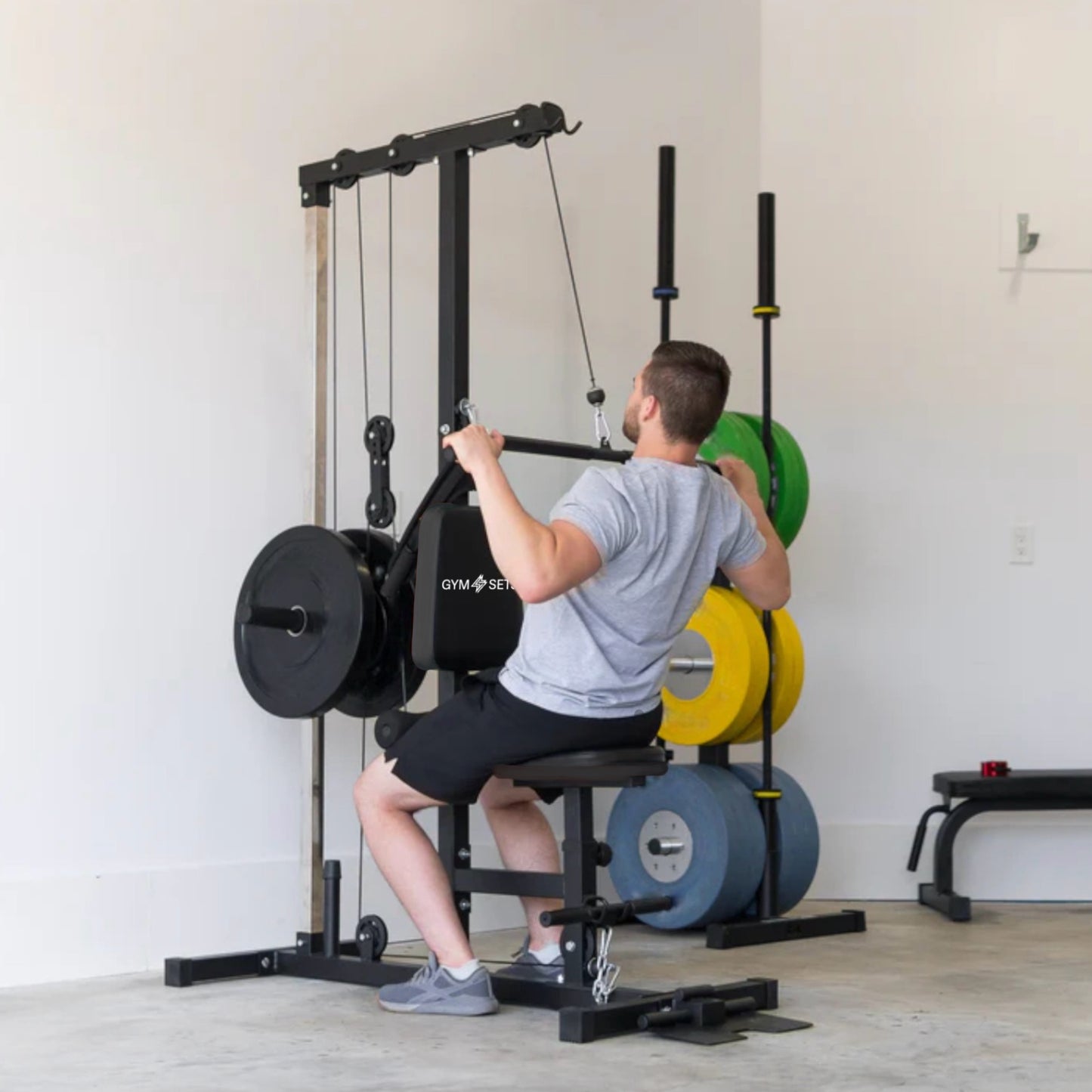 GymSets Lat Pull Down Cable Machine
