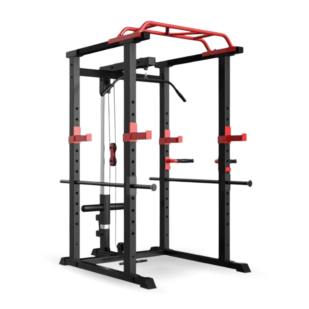 GymSets Power Cage with Cable Pulley