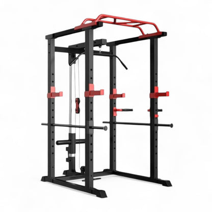 GymSets Power Cage with Cable Pulley