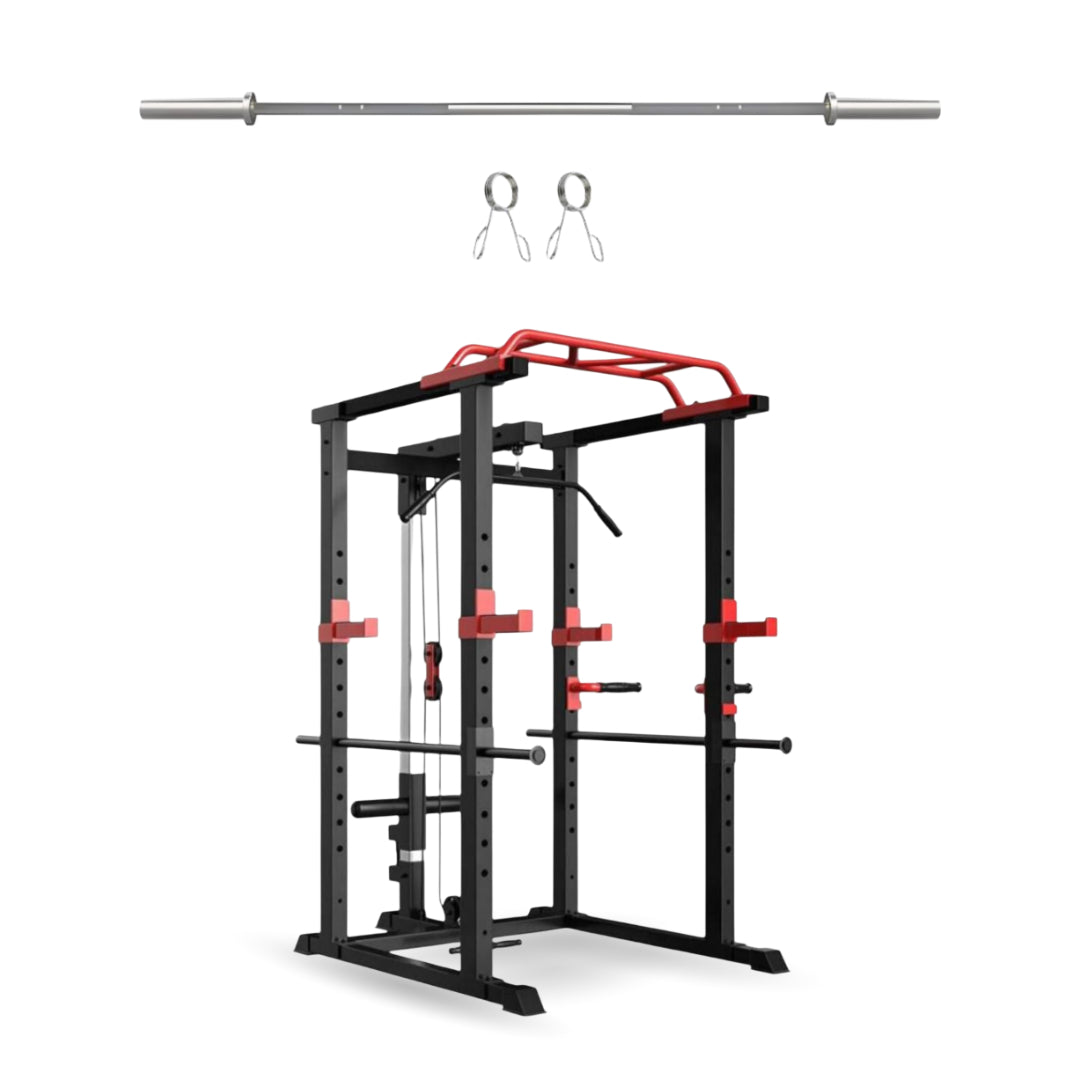 GymSets Power Cage with Cable Pulley