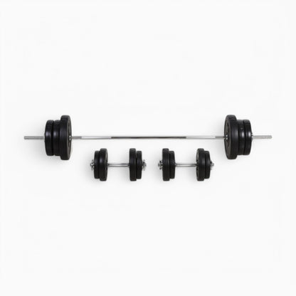 65kg Adjustable Dumbell + Barbell Set