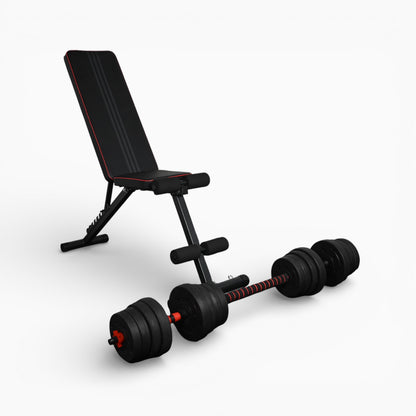 GymSets Adjustable Dumbbell Barbell Set