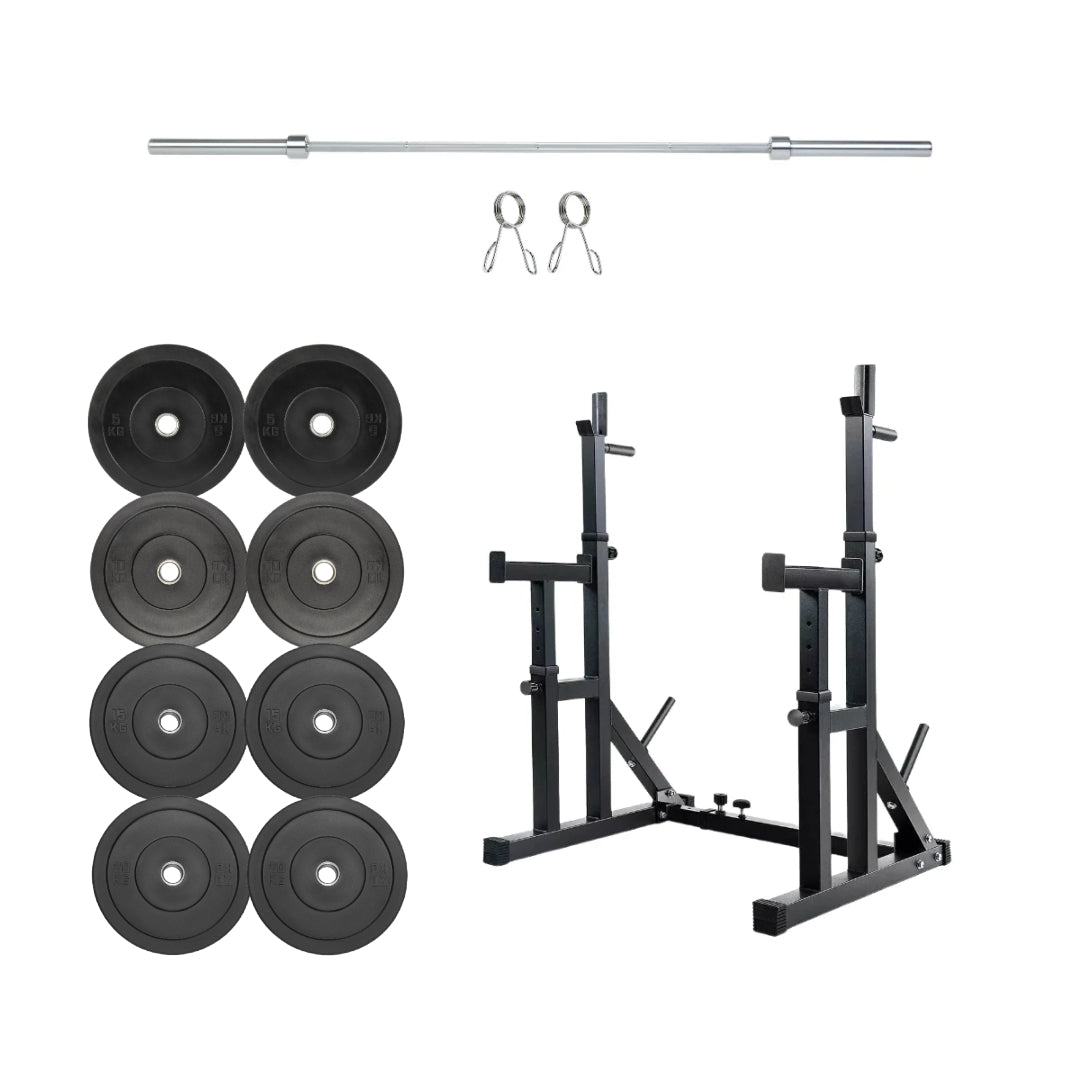 Olympic Bumper Plates 2 inch Rubber Weight Gym Sets 5 10 15 20 25 kg