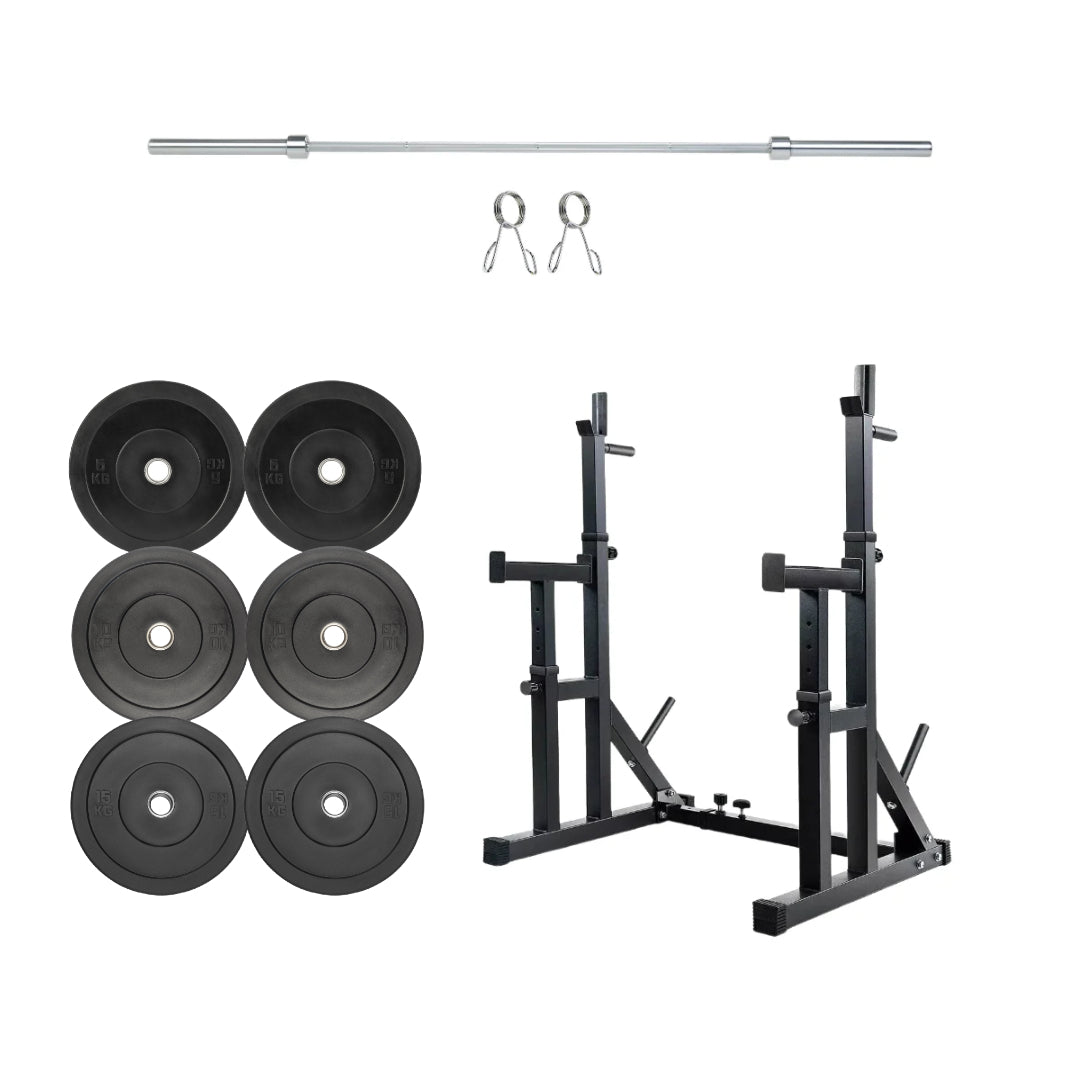 Olympic Bumper Plates 2 inch Rubber Weight Gym Sets 5 10 15 20 25 kg