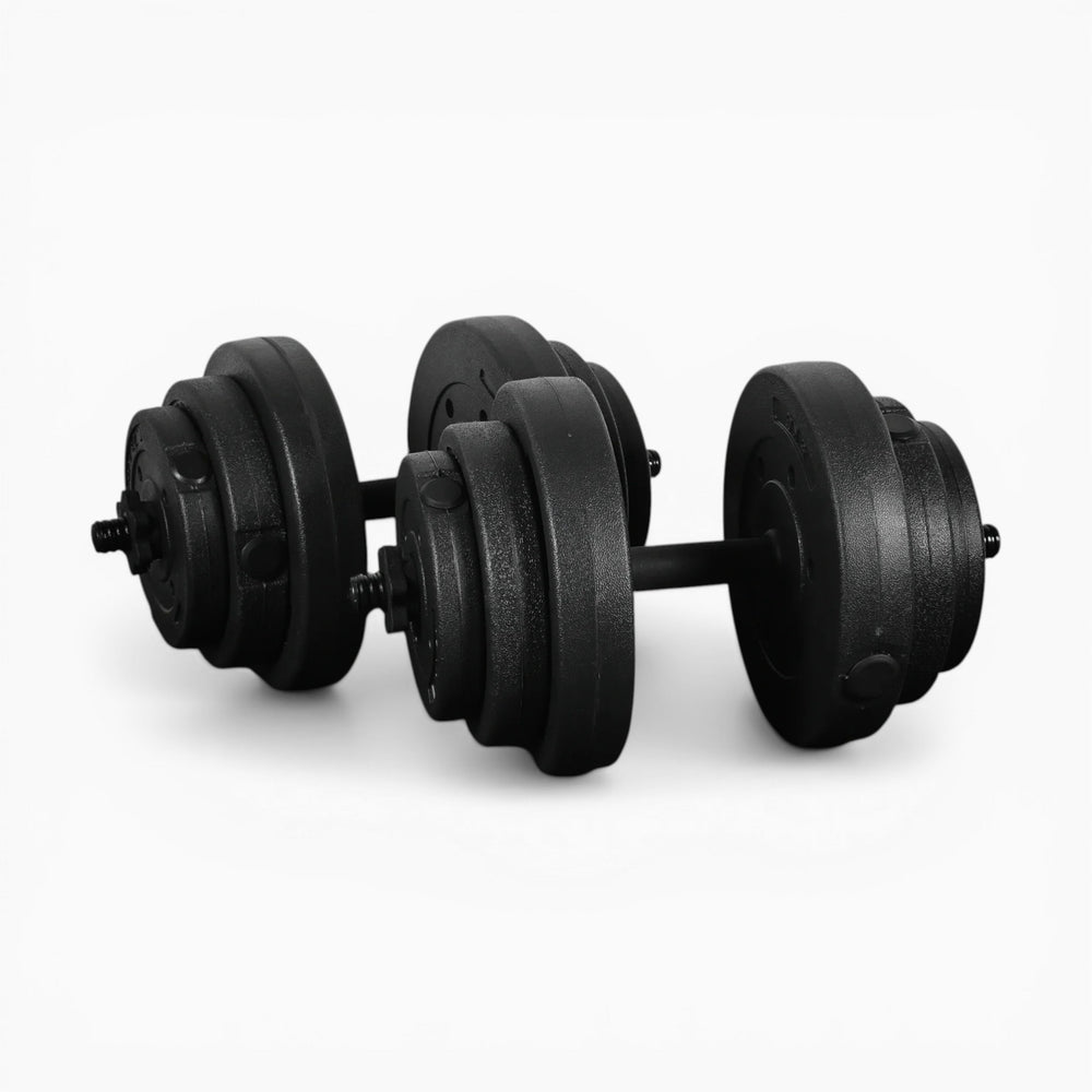 GymSets Vinyl 30kg Adjustable Dumbbell Set