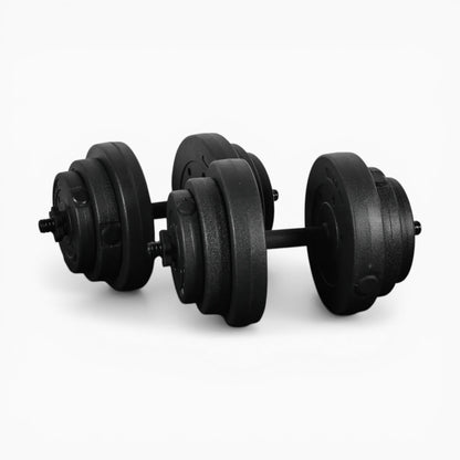 GymSets Vinyl 30kg Adjustable Dumbbell Set
