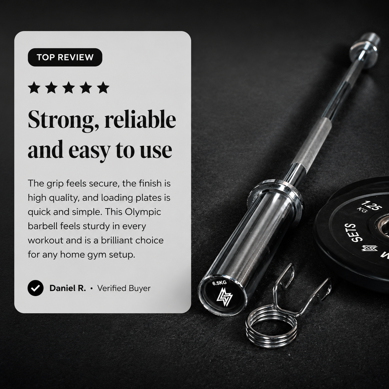 GymSets Olympic 2" Barbell