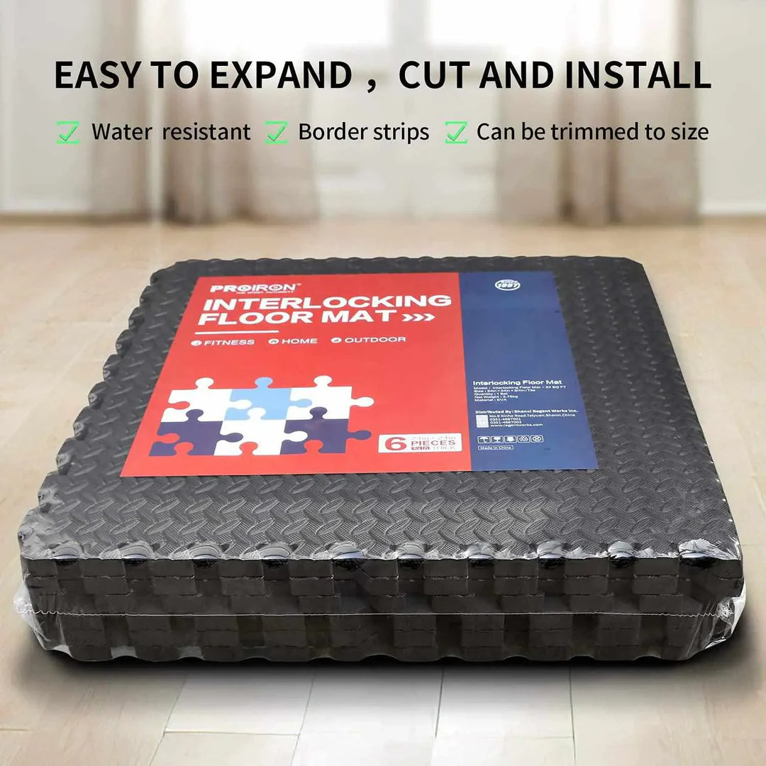 Extra Thick Gym Flooring Mats Interlocking Eva Soft Foam Tile Floor GYM SETS UK