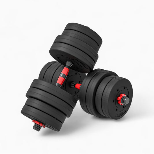 GymSets Adjustable Dumbbell Barbell Set