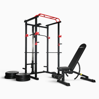 GymSets Power Cage with Cable Pulley
