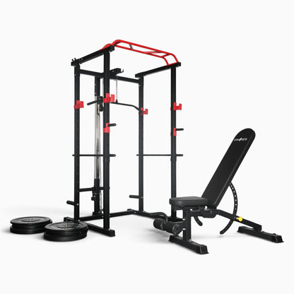 GymSets Power Cage with Cable Pulley