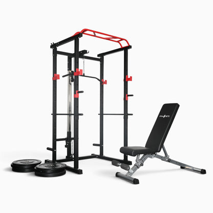GymSets Power Cage with Cable Pulley