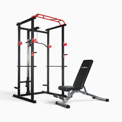 GymSets Power Cage with Cable Pulley
