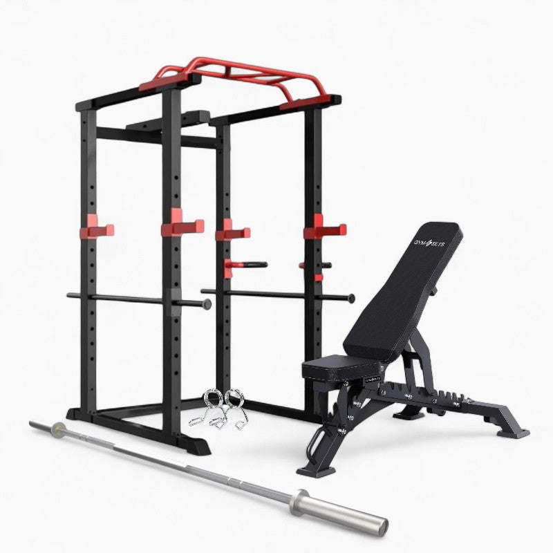 GymSets Power Cage with Cable Pulley