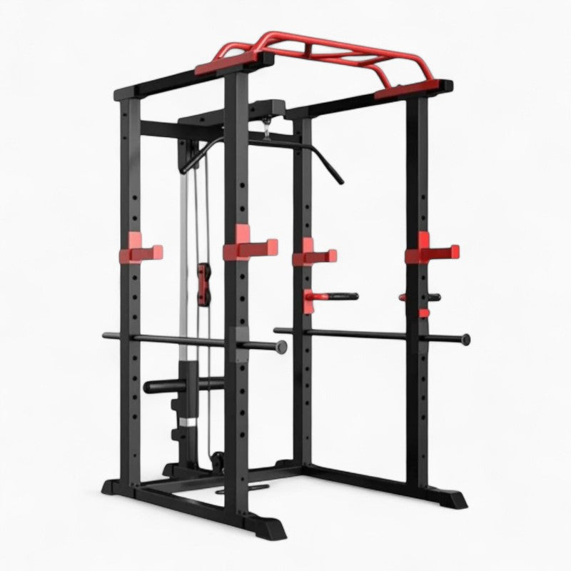 GymSets Power Cage with Cable Pulley