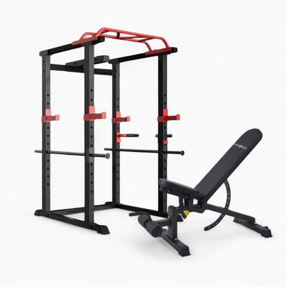 GymSets Power Cage with Cable Pulley