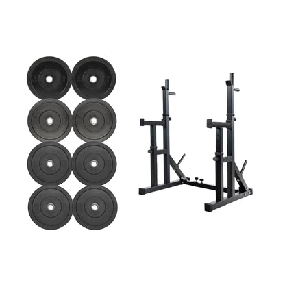 Olympic Bumper Plates 2 inch Rubber Weight Gym Sets 5 10 15 20 25 kg